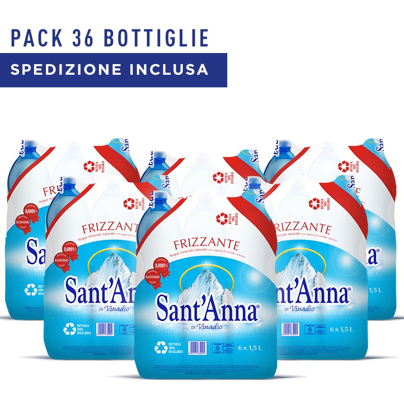 Sant'Anna Sparkling Mineral Water — 1.5 L PET