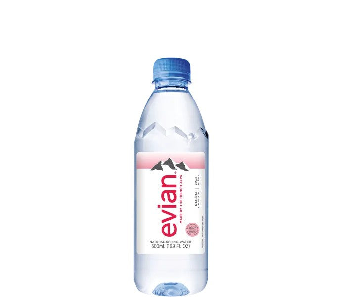 Evian Still Spring Water — 500 ml Glass | Artisanal Aqua