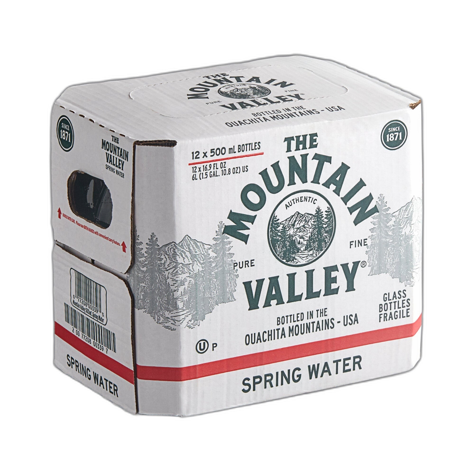 Mountain Valley Still Spring Water — 500 ml Glass