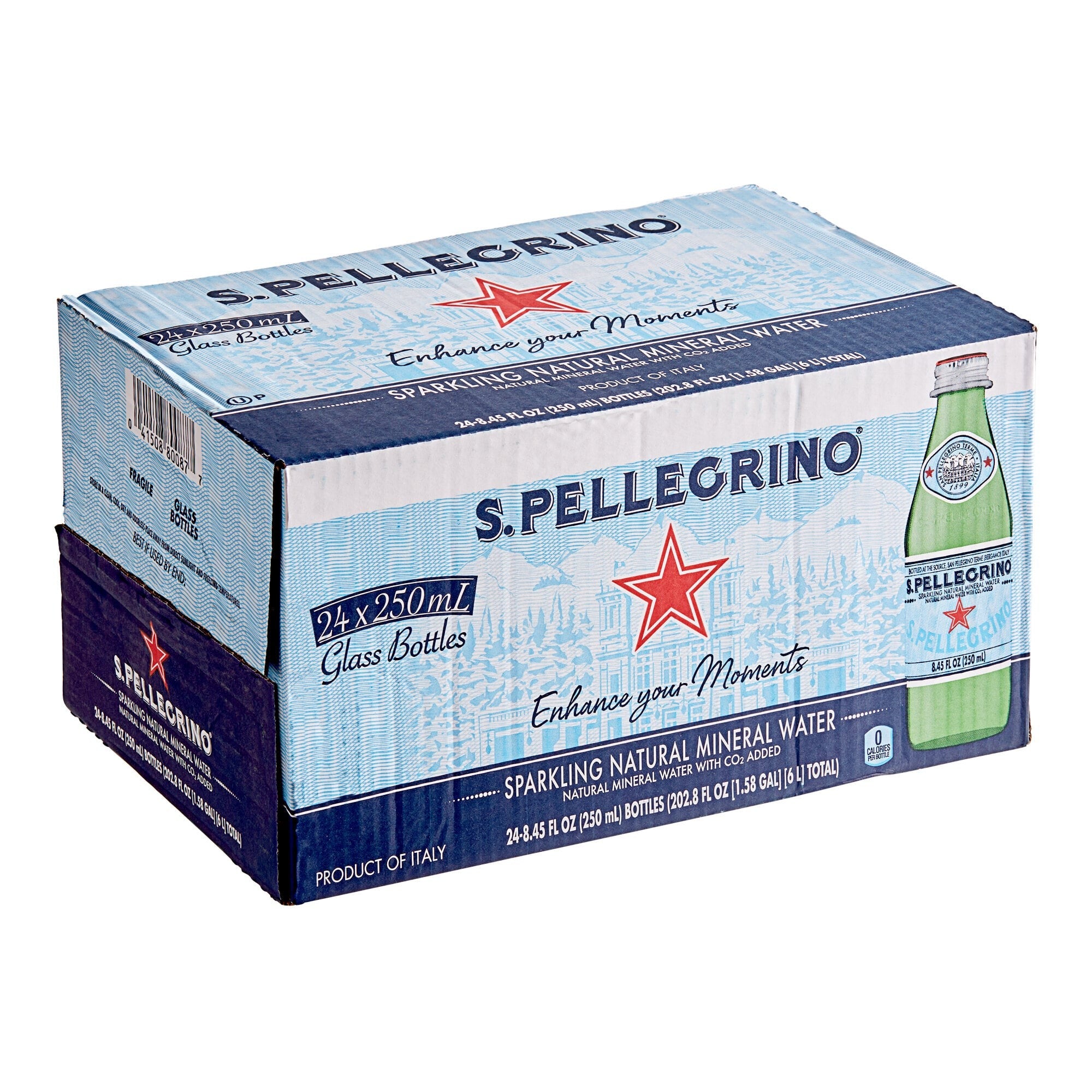 San Pellegrino Sparkling Mineral Water — 250 ml Glass