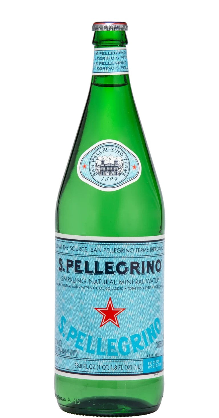 San Pellegrino Sparkling Mineral Water — 1 L Glass
