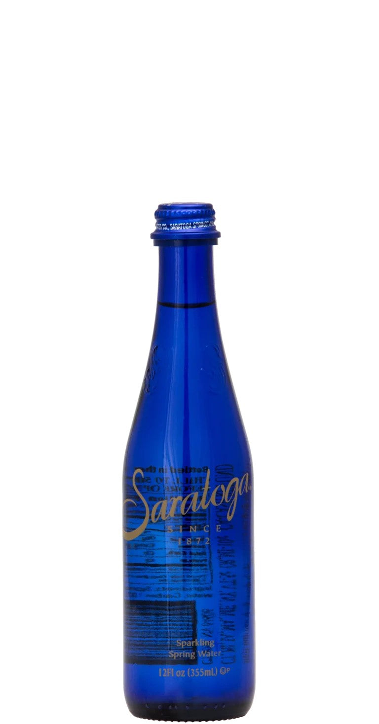 Saratoga Sparkling Mineral Water — 16 oz Glass