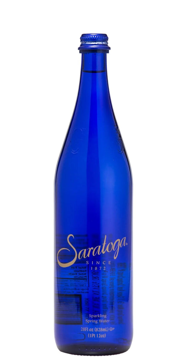 Saratoga Sparkling Mineral Water — 828 ml Glass