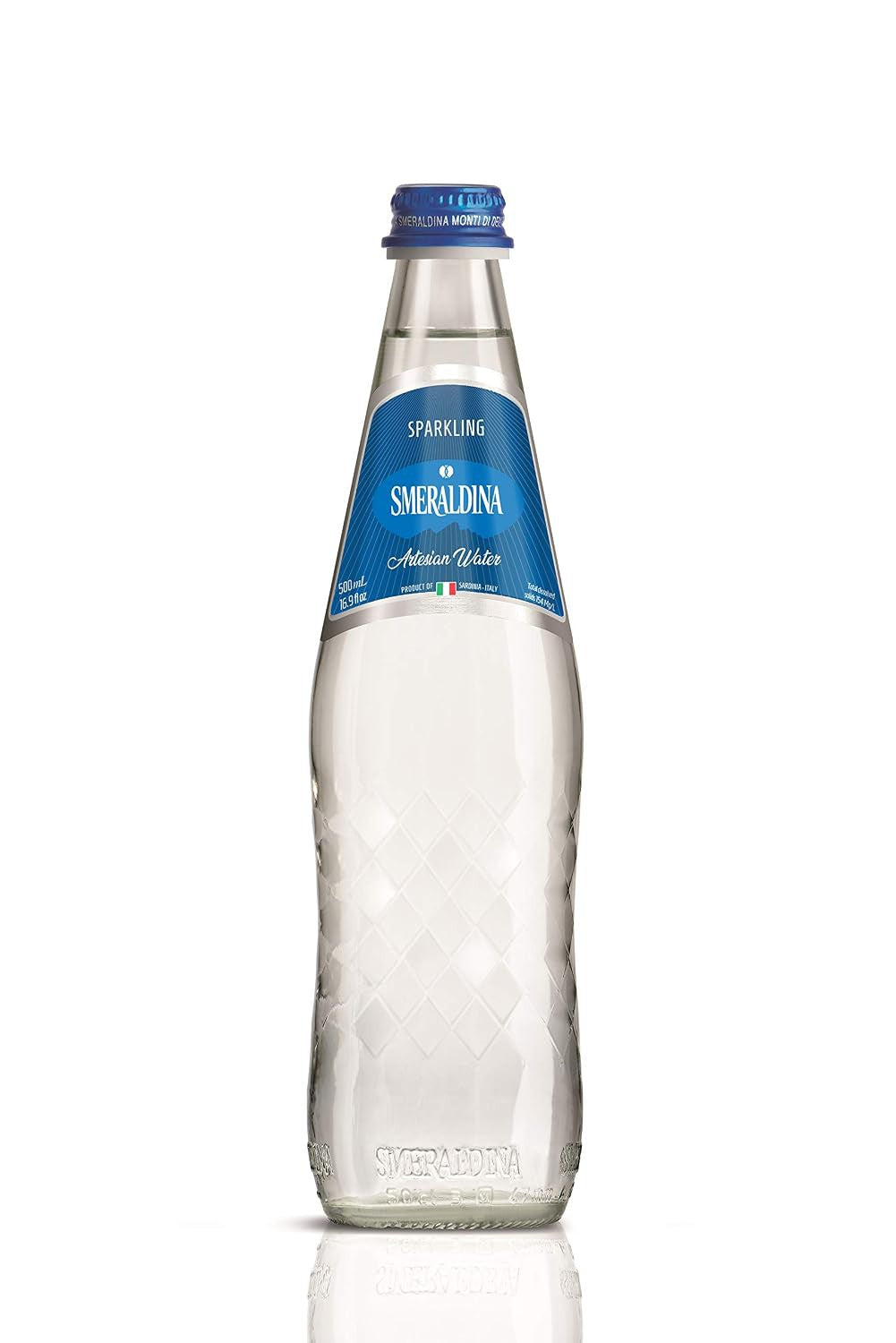Smeraldina Sparkling Mineral Water — 500 ml Glass