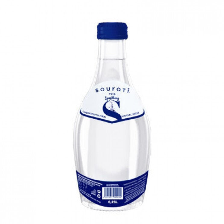 Souroti Sparkling Mineral Water — 250 ml Glass | Artisanal Aqua