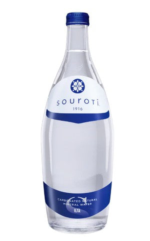 Souroti Sparkling Mineral Water — 750 ml Glass | Artisanal Aqua