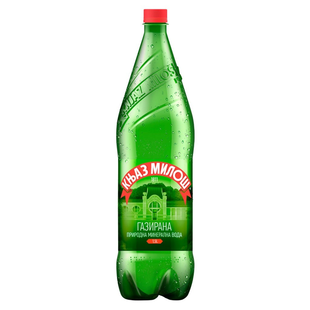 Knjaz Milos Sparkling Mineral Water 1.5 L