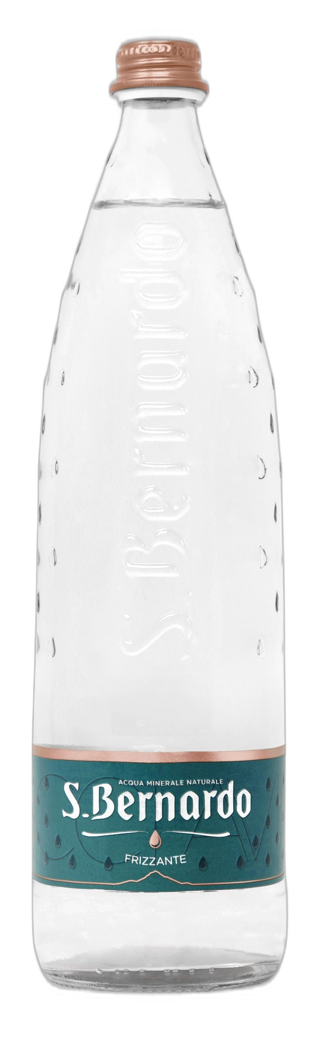 S. Bernardo Sparkling Mineral Water 1 L — Case of 12, Glass