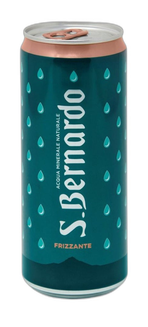 S. Bernardo Sparkling Mineral Water 330 ml — Case of 24, Can
