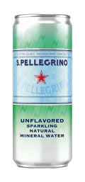 San Pellegrino Sparkling Mineral Water 330 ml — Case of 24, Can
