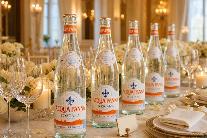 Acqua Panna styled for events